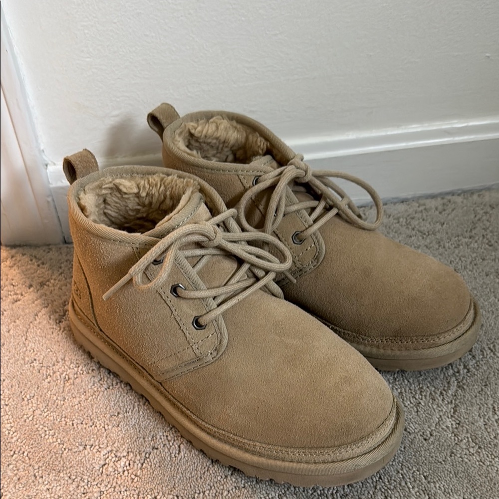 Boys Ugg Tan Suede Ankle Boots